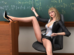  1girl 3d bad_id bad_pixiv_id breasts chalkboard classroom cleavage clothing_aside covered_erect_nipples fingernails glasses high_heels highres hiro3787 indoors jewelry large_breasts lips long_fingernails long_hair navel necklace no_bra open_mouth original panties panties_aside podium pussy realistic school sitting skirt solo spread_legs teacher tongue unbuttoned uncensored underwear upskirt  rating:Explicit score:60 user:danbooru