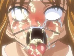  00s 1girl ahegao bdsm bondage bound bukkake cum cum_in_mouth cum_in_nose cum_on_tongue facial fucked_silly gag green_eyes open_mouth rape ring_gag shintaisou shirakawa_tomomi solo spider_gag tongue tongue_out upper_body  rating:Explicit score:95 user:[ICEWINTER]