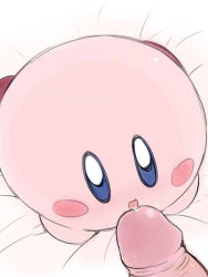  2boys blue_eyes blush fellatio kirby kirby_(series) kneeling licking male_focus multiple_boys nintendo open_mouth oral penis saliva sex size_difference smile solo_focus tongue uncensored yaoi  rating:Explicit score:16 user:hornylittlekirby
