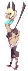  ass cat_girl cat_tail diives full_body highres ms._fortune_(skullgirls) skullgirls solo_focus tail  rating:Questionable score:11 user:Potent2again