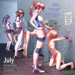  3boys 3girls against_wall bent_over black_hair blonde_hair bound bound_wrists breasts brown_hair censored clothes_lift clothes_pull cum ejaculating_while_penetrated ejaculation english_text eye_contact fellatio forced from_side futa_with_male futanari grabbing_another&#039;s_hair hand_on_another&#039;s_head highres human_toilet indoors irrumatio kneeling large_penis looking_at_another medium_breasts medium_penis multiple_boys multiple_girls oral penis ponytail precum public_use rape restrained school_uniform sex sex_from_behind shorts shorts_pull skirt skirt_lift slave standing standing_sex tagme testicles thighhighs toilet twintails white_thighhighs wokada  rating:Explicit score:548 user:MASCIAlla