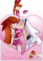 2girls bleedman kiss multiple_girls yuri rating:Sensitive score:6 user:warez-0010