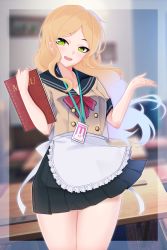  1girl absurdres blonde_hair female_focus green_hair highres long_hair looking_at_viewer tagme z.taiga  rating:Questionable score:21 user:DoctorWasabi