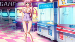  1girl absurdres akane_(cgbox) areola_slip breast_slip breasts dress functionally_nude green_eyes happy highres huge_areola large_breasts looking_at_viewer nipple_slip nipples panties pink_hair pointless_clothes pointless_clothing public_indecency pussy pussy_peek pussy_slip solo tagme thong transparent_clothes see-through underwear useless_clothes useless_clothing  rating:Explicit score:22 user:ghdfhfxcx