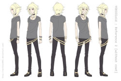  1boy blonde_hair jewelry male_focus red_eyes tagme vocaloid yohioloid  rating:Sensitive score:2 user:FDQ