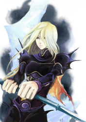  1990s_(style) 1boy armor blonde_hair cain_highwind dragoon dragoon_(final_fantasy) final_fantasy final_fantasy_iv long_hair lowres male_focus solo standing wakameron 