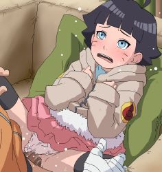  1boy 1girl age_difference ahoge blue_eyes blush boruto:_the_movie censored clothed_sex clothing_aside crying erection family father_and_daughter flat_chest hetero incest loli missionary mosaic_censoring naruto naruto_(series) open_mouth panties panties_aside penis pillow sex solo_focus spread_legs sweat tears tomu_(tomubobu) underwear uzumaki_himawari uzumaki_naruto vaginal  rating:Explicit score:417 user:Domestic_Importer
