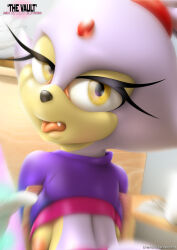  blaze_the_cat breasts chair desk highres large_breasts school_chair school_desk sonic_(series) tcprod  rating:Questionable score:0 user:gelbooby