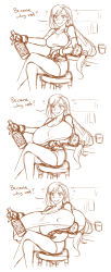 1990s_(style) 1girl absurdres alcohol blush bottle breast_expansion breasts female_focus final_fantasy final_fantasy_vii gigantic_breasts highres huge_breasts long_hair matsu-sensei retro_artstyle sequential solo tagme tifa_lockhart  rating:Questionable score:58 user:catonfire26