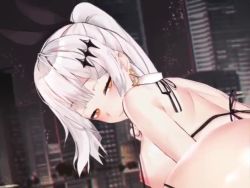  1boy 1girl animal_ears animated bikini black_panties cum cum_in_pussy female_orgasm five-seven_(girls&#039;_frontline) girls&#039;_frontline hair_ornament moaning neck_ribbon orgasm panties ponytail reverse_cowgirl_position ribbon rinhee sex sex_from_behind solo_focus sound straddling swimsuit tagme translation_request underwear video white_hair yellow_eyes  rating:Explicit score:286 user:TheGhosttBr