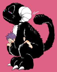 1boy animal_hands blush body_blush carrying carrying_person cat_tail claws colorized furry furry_male holding horns hug humping implied_sex looking_forward looking_to_the_side male_focus mappira monster nude original pink_eyes purple_eyes purple_hair red_eyes sharp_teeth short_hair shota simple_background sitting sitting_on_lap sitting_on_person size_difference squatting squinting standing tail teeth rating:Explicit score:25 user:crocodisle
