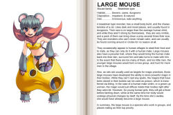 1girl animal_ears blush character_profile english_text flat_chest grey_fur grey_hair hard-translated kenkou_cross large_mouse large_mouse_(monster_girl_encyclopedia) midriff monster_girl monster_girl_encyclopedia mouse_(animal) mouse_ears mouse_girl mouse_tail official_art petite purple_eyes smile tail third-party_edit translated rating:Sensitive score:71 user:danbooru
