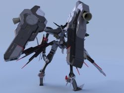  3d absurdres armored_core gun highres mecha no_humans robot weapon  rating:Sensitive score:1 user:jesualdo