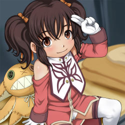 00s 1girl anise_tatlin bare_shoulders bed blush brown_eyes brown_hair cameltoe cleft_of_venus e10 gloves loli namco panties pillow short_hair short_twintails smile spread_legs stuffed_toy tales_of_(series) tales_of_the_abyss tokunaga_(tales) twintails underwear white_panties rating:Questionable score:45 user:Bored_Contribootor