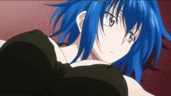 10s animated animated_gif blue_hair brown_eyes high_school_dxd looking_away lying on_back screencap short_hair sleeveless tagme tank_top xenovia_quarta  rating:Questionable score:34 user:grandc
