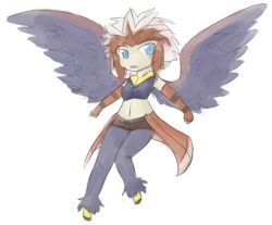 braviary chibicyndaquil genderswap personification pokemon wings rating:Sensitive score:1 user:ChibiCyndaquil