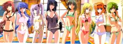  00s 6+girls :o absurdres adjusting_hair age_difference ahoge animal_print aqua_eyes arm_behind_back asymmetrical_hair benibara_nadeshiko black_hair black_panties blonde_hair blue_eyes blue_hair bow bow_bra bow_panties bra breasts breasts_apart brown_eyes camisole cat_print cleavage clenched_hand closed_mouth clothes_writing contrapposto covered_erect_nipples cowboy_shot curtains everyone flat_chest flipped_hair frilled_bra frilled_panties frills front-tie_top fuyou_kaede green_bra green_hair green_panties grey_hair grey_panties grin groin hair_between_eyes hair_bow hair_ribbon hair_tie hairband half_updo hand_on_own_hip head_tilt heterochromia highres hip_focus hosoda_naoto indoors kareha lace lace-trimmed_bra lace-trimmed_panties lace_trim large_breasts legs_apart legs_together light_purple_hair light_smile lineup lingerie lipstick lisianthus long_hair long_image long_pointy_ears looking_at_viewer lowleg lowleg_panties makeup mature_female mayumi_thyme multiple_girls narrow_waist navel nerine official_art orange_hair painting_(object) pale_skin panties parted_bangs parted_lips pink_bra pink_panties plant pointy_ears polka_dot polka_dot_bra polka_dot_panties potted_plant primula print_panties purple_eyes raised_eyebrows red_bra red_eyes red_hair red_panties ribbon ribbon-trimmed_bra ribbon_trim rug scan see-through shigure_asa short_hair short_hair_with_long_locks shuffle! side-tie_panties sidelocks small_breasts smile standing stitched teacher thigh_gap thighs third-party_edit tile_floor tiles tress_ribbon twintails underwear underwear_only very_long_hair white_bra white_panties wide_image window yellow_bra yellow_panties  rating:Questionable score:82 user:danbooru