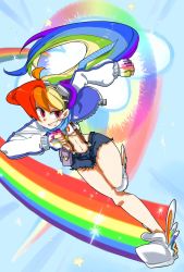 daikoku highres manegirls my_little_pony my_little_pony:_friendship_is_magic personification rainbow_dash rating:Sensitive score:7 user:Wariygas