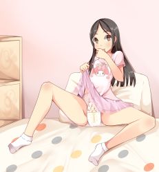 1girl absurdres artist_request black_hair blush female_focus flat_chest full_body highres innofance loli long_hair looking_at_viewer original solo tagme rating:Questionable score:32 user:loli_prolli