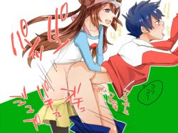10s 1boy 1girl ahegao anal black_pantyhose blue_hair blush bottomless brown_hair clothes_pull creatures_(company) cum doggystyle double_bun ejaculating_while_penetrated ejaculation femdom from_behind fucked_silly futa_with_male futanari game_freak hair_bun handjob hugh_(pokemon) implied_futanari jacket long_hair male_penetrated nintendo no_(kur0v0) no_panties object_insertion open_mouth pants pants_pull pantyhose pantyhose_pull pegging penis pokemon pokemon_bw2 raglan_sleeves reach-around rosa_(pokemon) sex sex_from_behind short_hair shorts shorts_pull skirt smile tongue track_jacket twintails undressing urethral_fingering urethral_insertion visor_cap rating:Explicit score:277 user:danbooru