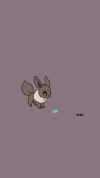  animated animated_gif artist_name aube_(aurore_peuffier) black_eyes brown_background commentary creatures_(company) eevee electricity english_commentary evolution evolutionary_stone game_freak gen_1_pokemon jolteon nintendo no_humans pokemon pokemon_(creature) simple_background smelling walking 