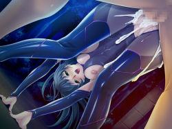  1boy 1girl all_fours aoi_nagisa_(metalder) aqua_eyes bent_over blue_hair blush bodysuit breasts censored clothed_sex cum cum_in_pussy cum_on_body cum_on_clothes cum_on_lower_body doggystyle dutch_angle game_cg green_eyes hands_reach_floor happy_sex hetero large_breasts long_hair looking_back morino_yuuko mosaic_censoring night nipples open_mouth outdoors cum_overflow pantyhose penis sex sex_from_behind skin_tight smile solo_focus sweat tachibana_ichirou tentacle_and_witches thighhighs top-down_bottom-up torn_clothes torn_legwear vaginal  rating:Explicit score:121 user:danbooru