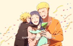  2boys 2girls ahoge artist_request blonde_hair blue_eyes confetti closed_eyes family father_and_daughter father_and_son hat highres husband_and_wife hyuuga_hinata long_hair mother_and_daughter mother_and_son multiple_boys multiple_girls naruto:_the_last naruto_(series) party_hat purple_hair short_hair smile uzumaki_boruto uzumaki_himawari uzumaki_hinata uzumaki_naruto whiskers  rating:Sensitive score:21 user:dmysta3000