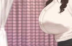  1girl animated breasts head_out_of_frame huge_breasts lactation nipples original pumping ryokucha_michi solo tagme video 