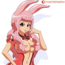  1girl animal_ears animated animated_gif blush bouncing_breasts grabbing_another&#039;s_breast breasts closed_eyes female_focus grabbing grabbing_own_breast grey_eyes lactation large_breasts lips long_hair looking_at_viewer melona_(queen&#039;s_blade) monster_girl navel nipples open_mouth pink_hair prehensile_hair puffy_nipples queen&#039;s_blade rabbit_ears slime_girl smile solo twistedgrim upper_body  rating:Questionable score:186 user:Vardigiil