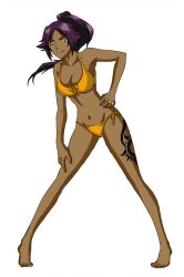  bleach breasts large_breasts leg_tattoo shihouin_yoruichi tagme tattoo  rating:Questionable score:11 user:TheSlutSlayer