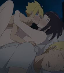  1girl 2boys absurdres accurate_portrayal age_difference anotheru blonde_hair blue_eyes boruto:_naruto_next_generations breasts cheating_(relationship) french_kiss hetero highres hyuuga_hinata incest kiss mature_female mother_and_son multiple_boys naruto naruto_(series) netorare nude sex shota size_difference sleeping stealth_sex tagme uzumaki_boruto uzumaki_naruto white_eyes  rating:Explicit score:419 user:Kuruh