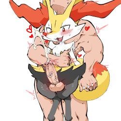  1boy 1girl :3 absurdres animal_ear_fluff animal_ears animal_feet animal_hands animal_nose black_fur body_fur braixen completely_nude creatures_(company) cum ejaculation erection faceless faceless_male fangs feet flat_chest fox_ears fox_girl fox_tail full_body furry furry_female furry_with_non-furry game_freak gen_6_pokemon hand_up happy heart height_difference highres holding_hands interlocked_fingers interspecies legs looking_down motion_lines multicolored_fur neck_fur nintendo nude open_mouth orgasm penis pokemon pokemon_(creature) red_eyes red_leopard simple_background smile snout solo_focus sweat tail tail_wagging testicles thick_thighs thigh_sex thighs tongue trembling uncensored veins veiny_penis white_background white_fur yellow_fur  rating:Explicit score:4 user:AngryZapdos