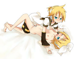  1boy 1girl blonde_hair blue_eyes blush breasts brother_and_sister censored child_on_child clothed_male_nude_female cum hetero incest kagamine_len kagamine_rin loli missionary nude one_eye_closed open_mouth pau777 sex short_hair shota siblings simple_background small_breasts tears twincest twins vaginal vocaloid white_background wince wink  rating:Explicit score:145 user:chompchomprocker