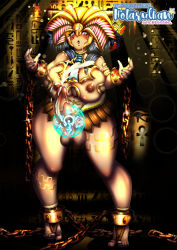  blush breasts chain colored_skin cum cum_on_body cum_on_breasts cum_on_self cum_on_upper_body exodia_the_forbidden_one futanari hotaruchanart nail_polish newhalf penis solo testicles thick_thighs thighs uncensored white_skin yu-gi-oh!  rating:Explicit score:1 user:Bruhmomentodos