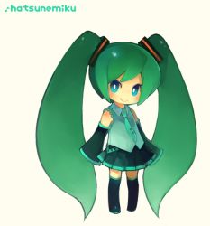  album_cover bad_id bad_pixiv_id chibi cover gradient_hair hatsune_miku kenko long_hair multicolored_hair necktie solo thighhighs twintails very_long_hair vocaloid  rating:Sensitive score:3 user:danbooru