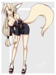  animal_ears blonde_hair breasts fox_ears fox_tail itsuka_(konshin) konshin large_breasts tail  rating:Questionable score:13 user:AviSevanthis