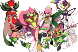  artist_request budmon covered_eyes digimon fang flower lalamon leaf lilamon lilimon lotusmon no_mouth nyokimon palmon plant rosemon smile source_request spikes staff tanemon vines whip yuramon  rating:Questionable score:4 user:Chaos11