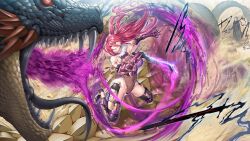  1boy 1girl 1other ass bare_shoulders breasts character_request curvy elbow_gloves fighting floating_hair gloves highleg highleg_leotard holding holding_sword holding_weapon jumping large_breasts leotard lilith-soft long_hair looking_at_another looking_up medium_breasts official_art panties piercing pink_eyes pink_hair ponytail sharp_teeth simple_background sleeveless standing sword taimanin_(series) taimanin_rpgx teeth underwear very_long_hair weapon yanagi_rokuho  rating:Sensitive score:18 user:Popote