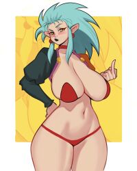  1girl breasts highres jakuson_z large_breasts long_hair ryouko_(tenchi_muyou!) solo tenchi_muyou!  rating:Questionable score:4 user:jojosstand