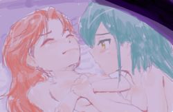  2girls akb0048 character_request multiple_girls nude yuri 