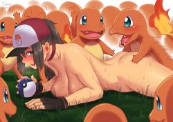  10s 1girl 2016 artist_name ass ass_grab baseball_cap bestiality blue_eyes blush breasts brown_hair charmander choker creatures_(company) dated female_protagonist_(pokemon_go) fingerless_gloves flame-tipped_tail game_freak gen_1_pokemon gloves grabbing_another&#039;s_ass great_ball groping hat interspecies large_breasts long_hair lying nintendo nude on_ground on_stomach open_mouth poke_ball pokemon pokemon_(creature) pokemon_go pokephilia ponytail prone_bone sex sex_from_behind size_difference sweat too_many zheng  rating:Explicit score:447 user:danbooru
