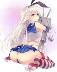 10s 1girl alternate_eye_color anchor animal_ears ass blonde_hair brown_eyes cameltoe elbow_gloves eyelashes feet from_behind gloves hairband highleg highleg_panties highres hug huge_ass kantai_collection long_hair looking_back md5_mismatch minchi_(lordofthemince) no_shoes open_mouth orange_eyes panties parted_lips personification rabbit_ears rensouhou-chan resolution_mismatch school_uniform serafuku shimakaze_(kancolle) sitting skirt soles solo source_larger string_panties striped_clothes striped_thighhighs thighhighs thong toes underwear very_long_hair wariza wide_hips rating:Questionable score:137 user:danbooru