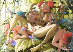  6+girls age_difference alraune artist_name ass breast_sucking breasts colored_skin completely_nude day demon_girl demon_horns demon_tail demon_wings double_breast_sucking fairy fairy_wings female_focus fingering florakinesis flower full_body green_skin grey_hair group_sex hair_horns highres horns jungle kyuri_tizu large_breasts loli mini_person minigirl monster_girl multiple_girls nature nude onee-loli orgy original outdoors plant plant_girl pointy_ears pussy pussy_juice size_difference small_breasts spread_legs sunlight sweat tail tentacles toes uncensored vaginal vines water wet wings yuri  rating:Explicit score:350 user:danbooru