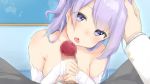 1boy 1girl animated azur_lane blush breasts censored detached_sleeves eyes_visible_through_hair hand_on_another&#039;s_head handjob hetero licking long_hair looking_at_viewer medium_breasts mosaic_censoring neet_co. oral penis pov purple_eyes purple_hair tongue tongue_out two-handed_handjob ugoira unicorn_(azur_lane) video white_sleeves  rating:Explicit score:166 user:Domestic_Importer