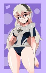  1girl :p bigdead breasts corrin_(female)_(fire_emblem) corrin_(fire_emblem) fire_emblem fire_emblem_fates highres large_breasts nintendo solo tongue tongue_out  rating:Questionable score:38 user:AngryMoltres