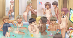 6+boys 6+girls abubu action bad_id bad_pixiv_id bath bathing bathtub black_hair blonde_hair blush breast_sucking breasts brown_eyes brown_hair casual child_on_child cleft_of_venus collar creatures_(company) cup dark-skinned_male dark_skin detached_collar embarrassed erection flat_chest friends game_freak gen_1_pokemon grabbing grabbing_another&#039;s_breast group_sex hetero highres holding hug indoors interracial jewelry kiss loli long_hair masturbation md5_mismatch mixed-sex_bathing multiple_boys multiple_girls navel necklace nintendo nipples nude one-piece_tan one_eye_closed orgy original peeking penis penis_awe pikachu pokemon pokemon_(creature) ponytail presenting public_indecency pussy red_hair resolution_mismatch room roomscape rubber_duck sex shared_bathing short_hair short_twintails shorts_tan shota small_breasts smile source_larger spread_legs tan tanline toilet toy_boat twintails voyeurism water waving wet rating:Explicit score:1046 user:danbooru