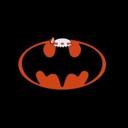  absurdres bat_symbol bat_wings batman batman_(series) dc_comics emblem hat highres logo no_humans remilia_scarlet touhou wings  rating:Sensitive score:10 user:EmuAGR