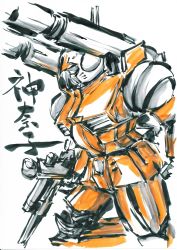  gun guncannon gundam mecha mobile_suit_gundam robot tagme uranfu weapon 