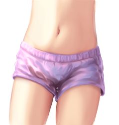  1girl close-up commentary english_commentary female_focus loli navel original panties purple_panties simple_background solo tabarchie thigh_gap topless underwear white_background  rating:Questionable score:337 user:danbooru