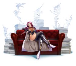  00s 1girl absurdres blood boots breasts coat crossed_legs curvy dagger female_focus fishnets highres impossible_clothes kagami_hirotaka knife koukawa_oboro large_breasts legs leotard licking lilith-soft long_hair mask nipples oboro_(taimanin_asagi) pink_hair popped_collar shiny_clothes shiny_skin simple_background sitting smile solo taimanin_(series) taimanin_asagi taimanin_rpgx thighhighs tongue tongue_out torn_clothes weapon white_background  rating:Questionable score:37 user:MCZ